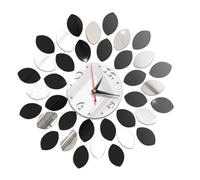 TINEASUR 3d Wall Clock for Home Hanging with Mirror Surface, Lightweight Plastic Material, Silver Colour, Modern and Fashionable Design, Suitable for Living Room Sofa Decoration