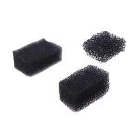 TINEASUR 3pcs Black Special Effect Sponge Set for Body Face Painting, Dense Textured Makeup Sponges for Creating Stubble and Dark Spots, for Halloween Party and Professional Use