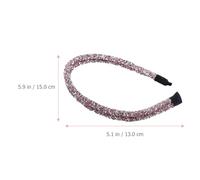 TINEASUR 3Pcs Crystal Rhinestone Headbands Set with Silver White, Black and Silver Glitter Colors, Thin Double-Band Hair Hoops for Women Wedding, Party and Daily Hair Accessories