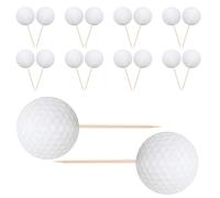 TINEASUR 40pcs Golf Cake Toppers Birthday Cake Decorations with Unique Golf Design Paper Picks for Effortless Decorating at Family Celebrations and Sports Gatherings