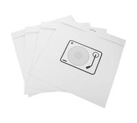 TINEASUR 4pcs 12 Inch Vinyl Record Storage Sleeves Paper White Protective Album Disc Sleeves to Block Dust and Minimise Scratching and Retail Display