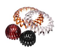 TINEASUR 4pcs Birds Nest Hair Bun Clips Plastic Resin Claw Clip Easy-to-use Design Gentle Wearing Experience Fashionable Chic Styling Tool for Exercise and Work