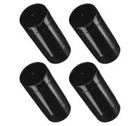 TINEASUR 4pcs Deodorant Empty Twist-up Refillable Container, Abs Black, Bottom-fill, 30g, Travel Size Toiletries Container for Balm Stick and Antiperspirant