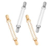TINEASUR 4pcs Elegant Zinc Alloy Sweater Clips for Women Lightweight Cardigan Clasps Secure Fit, for Diverse Styling Needs and Outfit Enhancement, Stylish Dress Accessories