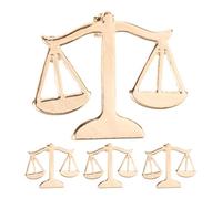 TINEASUR 4pcs Gold-plated Lawyer Lapel Pins with Justice Scales Design, Alloy Material, Precise Details and Robust Durability, for Student Graduation and Formal Party Events
