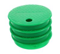 TINEASUR 4pcs Green round Irrigation Valve Box Covers, Plastic Sprinkler Valve Lid for Yard and Golf Course, Easy Identification and Seamless Installation for Outdoor Irrigation Systems