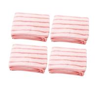 TINEASUR 4pcs Hotel Grade Coral Velvet Bath Towels Soft Absorbent Face Hand Towels Reusable Fade Resistant
