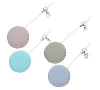 TINEASUR 4pcs Macaron Phone Screen Cleaner and Microfiber Cloth Keychain for Mobile, Camera Lenses, Glasses Cleaning, Portable Multi-color Wipes Suitable for Electronics and Car Screens