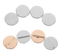 TINEASUR 4pcs Magnetic Brooch Pin Converter for Clothing Accessories Effortless Attachment Clips for Scarves Hats Bags Fashionable and Practical Fabric Fasteners