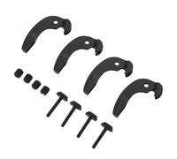 TINEASUR 4pcs Metal Violin Fine Tuners Integrated Dual Adjuster Clips for Cello Strings Fit Precise Pitch Control with Stylish Black Hooks