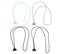 TINEASUR 4pcs Silicone Earphone Lanyards Magnetic Anti-lost Strap Soft Flexible Neck Rope Compatible with Wireless Earbuds for Sports Running Outdoor Activities
