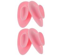 TINEASUR 4pcs Silicone Face Brush Set for Facial Cleansing and Exfoliating Different Sizes and Density of Salient Points, Glove Shape Design for Effective Face Cleaning