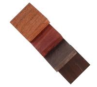TINEASUR 4pcs Unfinished Wooden Ring Blanks Set for Jewelry Making, Handmade DIY Craft Supplies with Chicken Wing Wood, Zambian Bloodwood, Windmill Wood, Burmese Rosewood Blocks