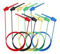 TINEASUR 5 Pcs Silicone Ic Test Hooks Electrical Test Wires Micro Grabber Cables