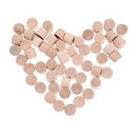 TINEASUR 50pcs Cork Hole Plugs Hardwood Hole Caps Small Plugs for Screw Button for Furniture Wooden Button Tops Wood Wooden Furniture Top