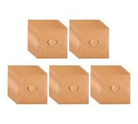 TINEASUR 50Pcs Kraft Paper CD Dvd Sleeves Envelopes with Heart Button Closure Protective Storage Cases for Movie Game Music Lovers Scratch-resistant Dustproof Vintage Style Holder