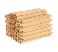 TINEASUR 50pcs Natural Reed Bee Tubes Refill for Beehive Nesting Durable Pollination and Breeding Tubes Lightweight and Cut to Inserts for Beekeepers DIY Hive Maintenance
