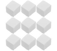 TINEASUR 50pcs White Mini Square Sponge Blocks for Nail Art and Makeup Blending Multi-sided Soft and Comfortable Cosmetic Sponges for Applying Nail Polish and Detailed Art