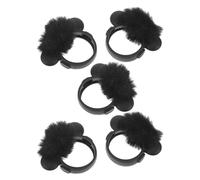 TINEASUR 5pcs Furry Lavalier Microphone Windscreen Cover for Recording Live Streaming Protects Microphone from Dust and Wind Noise