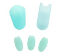 TINEASUR 5pcs Silicone Saxophone Thumb Rest Pads for Clarinet and Sax Key, Ergonomic Non-slip Finger Protectors, Light Green, Enhanced Playing Stability for Music Classrooms and Rehearsal