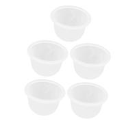 TINEASUR 5Pcs Transparent Silicone Breast Pump Bowls Portable Accessories for Electric Breast Pump Convenient Wear-Resistant Safe Material for Nursing Mothers