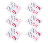 TINEASUR 6 Sheets No Junk Mail Stickers for Mailbox Pvc Weatherproof Self-adhesive Decals Easy Application Versatile Decoration Outdoor Home Mailbox Reminder