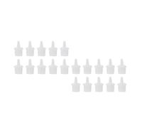 TINEASUR 60pcs Eyelash Glue Bottle Nozzle Replacement Plugs Universal Pp Material White Colour for Beauty Salon and Family Use to Solve Bottle Mouth Clogging