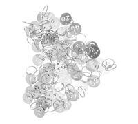 TINEASUR 60pcs Hollowed Stainless Steel Number Tags with Sturdy Rings Round Metal Id Number Pendants for Locker Dormitory House Keys Industrial Grade Labels for Efficient Organization and