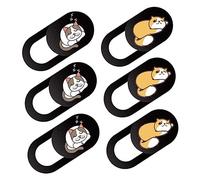 TINEASUR 6pcs Laptop Webcam Cover Slide Privacy Shutter for Computer Phone Tablet
