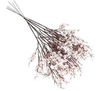 TINEASUR 6pcs Lifelike Gypsophila Flowers Silk Artificial White Bouquet with Realistic Appearance Design for Banquets and Parties, for Home and Event Decoration