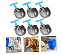 TINEASUR 6pcs Rabbit Water Feeder Pet Drinking Bowl Bunny Water Dispenser Rabbit Watering Bowl Small Animal Accessory Sturdy Leakproof