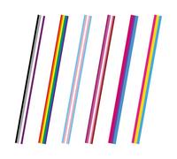 TINEASUR 6pcs Rainbow Ribbon Party Ribbon Box Wrapping Polyester Material Can Be Cut Freely DIY Decoration for Home Decoration and Sewing Project Random Color