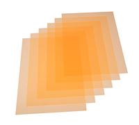 TINEASUR 6pcs Sheet Filter Plate Poster Glossy Orange Gel Filter Stickers Light Diffuser Film Glitter Gel Color Lights Orange Light Gel Light Filters Transparent Stickers Color Gels Pvc