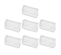 TINEASUR 7pcs White 8x8cm Plastic Canvas Sheets for Embroidery and Cross Stitch, Lightweight Support with Reusable Versatility, for DIY Crafting and Needlepoint Projects