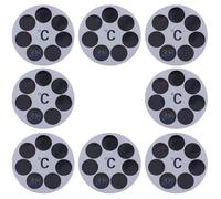 TINEASUR 8pcs Bathtub Thermometer Stickers for Babies with Adhesive Pet Material and LCD Display, Accurate Bath Water Temperature Measurement 30~42℃ for Safe Bath Time