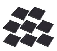 TINEASUR 8pcs Memo Sticky Paper Adhesive Note Pads Small Thick Paper Black No Smudging Ink Can Be Pasted Repeatedly for Home Office Use