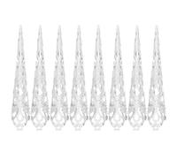 TINEASUR 8pcs Queen Fingernail Claw Nail Rings for Accessory Set in Silver Iron Material, Stylish and Convenient to Wear, for Costume Parties and Belly Dance Performances