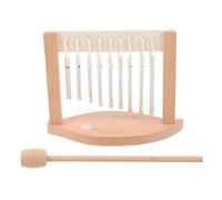 TINEASUR 9 Note Table Wind Chime Bar Musical Percussion Instrument with Wood and Metal Construction, Lightweight Design, Multi-setting Use, and Diverse Scale Selection for Outdoor Patio