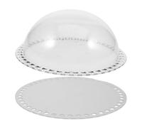 TINEASUR Acrylic Dome Cover Round Hemispherical Tote Bag Base Board 2pcs DIY Purse Making Accessories for Handbag Craft Supplies