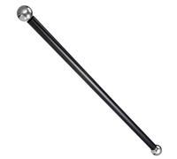 TINEASUR Adjustable Black Metal Lamp Post Cross Arm Sturdy Outdoor Light Pole Bracket for Garden Lighting with Flexible Handle Rest Replacement