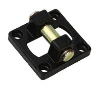 TINEASUR Air Cylinder Mounting Bracket Pneumatic Rod Pivot Clevis Holder Base 4 Bolt Holes High Strength Smooth Surface Metal for Industrial Automation Random Color