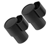 TINEASUR Alto Saxophone End Cap Plugs Preventing Bent Neck Key Collisions Plastic Black 2pcs Sax Bent Neck Key Caps Convenient Usage for Home the Go