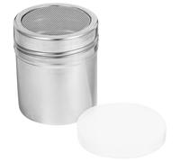 TINEASUR Baking Powder Shaker Sugar Powder Shaker Duster 300ml Stainless Steel and Pp Sleek Look Elegant Design Sprinkling Seasonings for Kitchen and Baking Foodies
