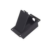 TINEASUR Battery Holder Active Pickup Connector No Wire inside Eq08 9v Plastic Flat Mounting Black Guitar Bass Box for Musical Instruments