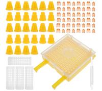 TINEASUR Beekeeping Queen Rearing Tool Kit with Plastic Compact Structure and Efficient Queen Rearing Function for Bee Hive Breeding in Garden or Balcony