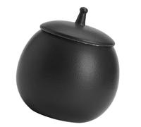 TINEASUR Black Ceramic Tea Coffee Sugar Canisters Vintage Style with Airtight Seal, Cute Jar Ceramic Candy Jar for Home and Office Multi-functional Tea Storage Containers