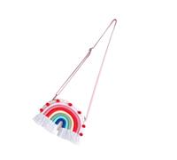 TINEASUR Boy Girl Crossbody Girl Handbag Rainbow Bag Comfortable Hand Feeling Easy to Clean Zipper Closure