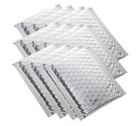 TINEASUR Bubble Mailers, Shipping Padded Shipping Envelopes Silver 100pcs Self Seal Closure and Bubble Lined Construction Sturdy Wear-Resistant for Cosmetics and Electronic
