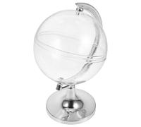 TINEASUR Candy Boxes Multi-functional Plastic Storage Containers 10pcs Elegant Silver Globe for Organizing Sweets and Small Treasures for Weddings and Special Events