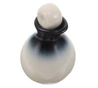 TINEASUR Ceramic Essential Oil Bottles Set with Airtight Design and Chemical-resistant Material, Small Refillable Containers for Travel and Professional Spa Settings, Elegant White Diffuser
